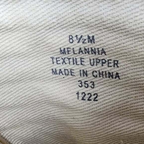 Marc Fisher Slide Sandals Women 8.5M Lannia Platform Black Rust Crochet Jute - Picture 11 of 11